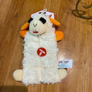 - Brand New Extra  Squeakers LambChop Dog Toy With Squeaker 8”.